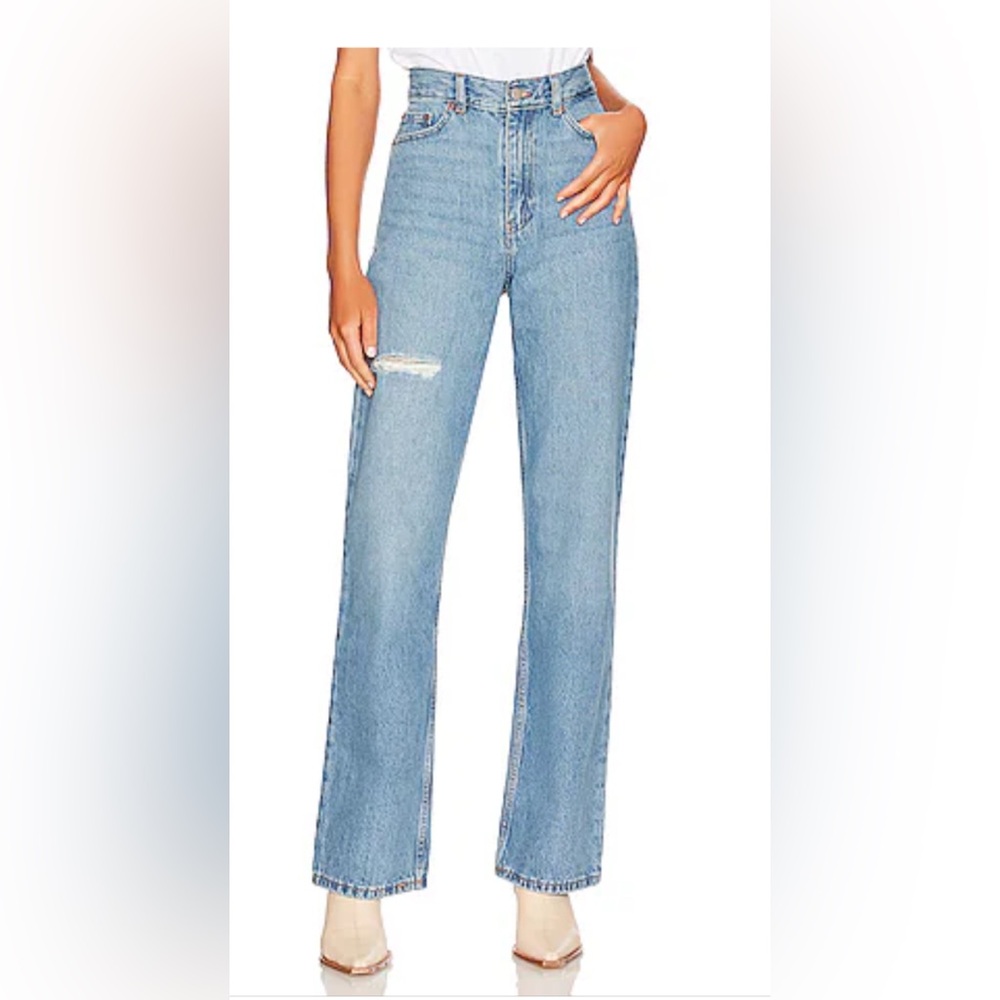 Dr. Denim Echo Straight Sky High Rip Size 25